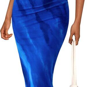 Wedding Guest Dress Women Summer Floral Mesh Maxi Sleeveless Bodycon